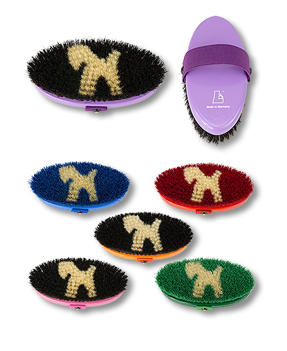grooming brush small size with pure horsehair