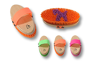 grooming brush small size with velcro closure strap