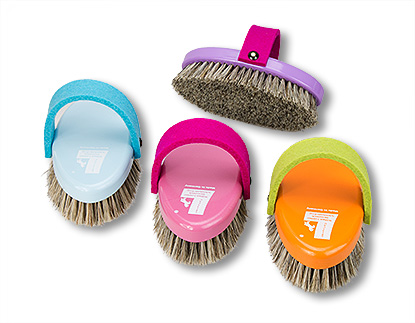 »Feltie« high quality mixed bristles, beech wood 4 colours, felt-belt